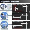 Surveillance Camera Bracket and Post for PTZ Dome Cameras, Security Camera Rack Wall Mounted, Surveillance Camera Pole 1.64ft - 9.84ft Tall, Galvanized Steel Pipe(Bracket D,4.92feet/59 H) view 2