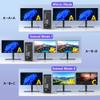 DisplayPort to HDMI and DisplayPort Adapter, 4K@60Hz Dual Monitor Adapter, DP to HDMI/Display Port Splitter 1 in 2 out Extended Display, DisplayPort MST Hub for Desktop Laptop Graphic Card view 4