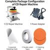 QINGHEDZSW Semi-Automatic Disc Polisher, DVD/CD Repair Cleaning Machine, Repair Scratches Abrasions Oxidation Unreadable, Max 6000r/min, 7 Speed Adjustable, with 2 Polishing Cotton, Simple to Operate view 3