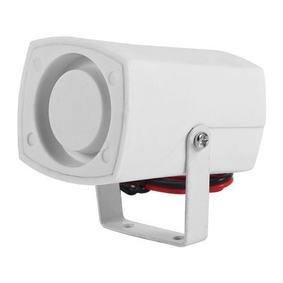WGFOIP Wired Mini Horn Siren Loud, 110dB Security Alarm System, Plastic for Home Vehicle Industrial Use, DC 12V