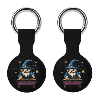 Pinballs-Wizard Protective Case Compatible with AirTag Silicone Key Finder for Bags Pets