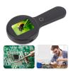 XUMIUZIY Digital Microscope Handheld, 200X Digital Magnifying Glass with 2 Inch IPS Screen, Portable Microscope with 16 LED Lights for Circuit Repairing Soldering (Black) view 3