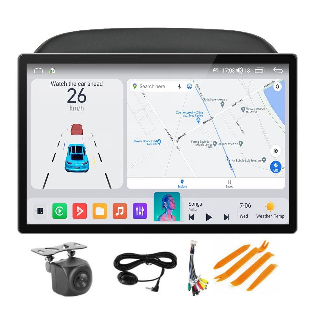 13.1 inch Android Radio for Mitsubishi Mirage 2012-2018 Stereo QLED Touch Screen 8Core 2+32GB Built-in Car-Play Android Auto/GPS Navigation/DSP/FM/AM/BT/SWC/5GWIFI
