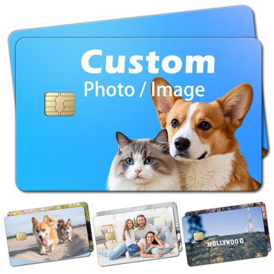 Custom Credit Card Skin 2 Pack Personalized Vinyl Decal for Debit & Bank Cards, Slim Waterproof & Removable, Perfect for Daily Use, Travel & Gifts
