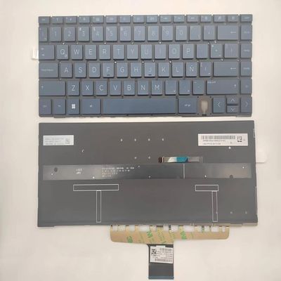 100% New Spanish Replacement Laptop Keyboard for HP Specter x360 14-EA 14-EB 14-AE 14-AE 14-EA00000 14-EA0023DX 14-EA0047NR Blue (Backlit)