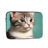 10 Inch Laptop Handbag, Minimalist Style A Curious Cat Print Design Lightweight Portable For Daily Commute Work view 1