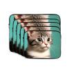 10 Inch Laptop Handbag, Minimalist Style A Curious Cat Print Design Lightweight Portable For Daily Commute Work view 2