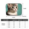 10 Inch Laptop Handbag, Minimalist Style A Curious Cat Print Design Lightweight Portable For Daily Commute Work view 4