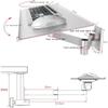 Laptop Wall Mount - Adjustable 360 Rotating Holder, Foldable Aluminum Arm for Space-Saving Home Office & Gaming Workstations view 2