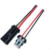 Dj70282a-6.3 car Electronic Fan Connector 2/3/pin Water Tank Radiator high Current Harness Plug Wire Length 15cm(2p Strip line,5sets) view 3