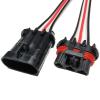 Dj70282a-6.3 car Electronic Fan Connector 2/3/pin Water Tank Radiator high Current Harness Plug Wire Length 15cm(2p Strip line,5sets) view 4