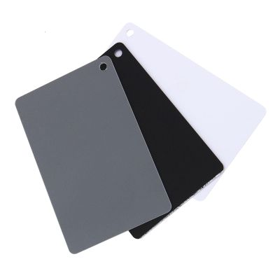HaloVerde 18% Gray White Balance Card with White and Black references, a Pliable and Lightweight 3 in 1 Color Balance Card for Photography Lovers