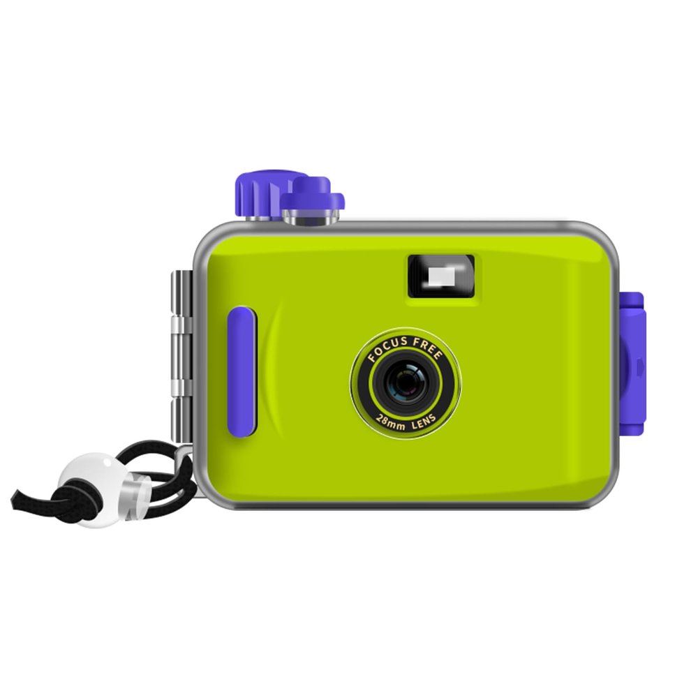 35mm Reloadable Waterproof Film Camera for Snorkeling, Manual Exposure, Without Film (Green)