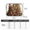 17 Inch Laptop Handbag, Minimalist Style Dream Castle Print Design Lightweight Portable For Daily Commute Work view 4