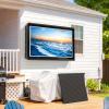 Esimote Outdoor TV Cover 55 inch Weatherproof, Hard Outdoor TV Enclosure with Frosted Plastic, Adjustable TV Wall Mount Bracket Included(36-55inch) view 4