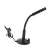 POPETPOP Computer Desktop Microphone 3.5Mm Plug-and-Play Portable Mic for Voice Chat and Recording, Black Plastic Base Versatile Microphone for Laptop Streaming and Meetings view 1