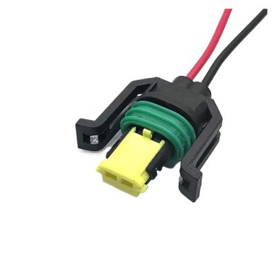 2/5/10Sets 2 Pin Automobile Connector Wiring Harness Compatible Car Cylinder Head Waterproof Female Connectors 444040-2(Pink-5sets)