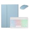 Backlit Keyboard Case for Galaxy Tab A11+ Plus / A9+ Plus 11 inch Case with Mouse and Detachable Backlight Color Keyboard Case with S Pen Holder,Mist Blue view 1