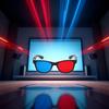 4Pcs Red and Blue 3D Glasses Universal TV Movie Dimensional Video Frame 3D Glasses DVD Game Glass 3D Style Glasses for 3D Movies Games,3D Viewing Glasses,Light Simple Design,Accessories view 3