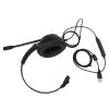 KunEchevyr X6S USB 2 Telephone Headset, Professional Monaural Communication Headset with HD Noise Reduction Mic, USB Plug and Play Office Headset for Customer Service, Call Center, Telemarket view 4