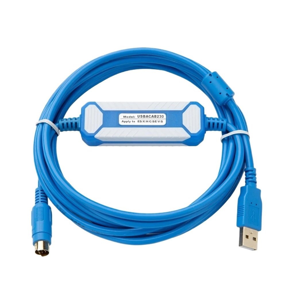 RSTDRMOC USBACAB230 Programming Cable USB to RS232 Adapter for USB-DVP ES EX EC SE SV SS Series(Gold Plated Version)