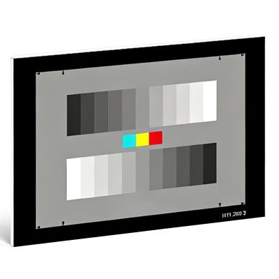 KHZKHC Color Calibration Test Chart, 11 Phase Standard Grayscale Test for Camera, PVC + Photo Paper, for Digital Photo and Video, Photography Accessories