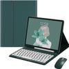 kaidisen Keyboard Case for Galaxy Tab S11+ 11 inch Case with Bluetooth Mouse and Detachable Candy Color Keyboard Cover Round KeyDark Green view 1