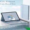 kaidisen Keyboard Case for Galaxy Tab S11+ 11 inch Case with Bluetooth Mouse and Detachable Candy Color Keyboard Cover Round KeyDark Green view 4