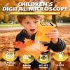 Wonder Quest Microscope, 200x-1000x Magnification Handheld Portable Wonder Quest Microscope, with 4k Screen & LED Lights, Educational Science Toy, Ideal for Outdoor Discovery, Classroom (Yellow) view 2