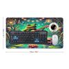 One Piece of Frog Desk Mat Desk Pad Large Mouse Pad Anti-Slip Big Mousepad with Stitched Edges Computer Mouse Pads for Gaming Home Office Work 16"x30" view 2