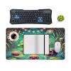 One Piece of Frog Desk Mat Desk Pad Large Mouse Pad Anti-Slip Big Mousepad with Stitched Edges Computer Mouse Pads for Gaming Home Office Work 16"x30" view 4