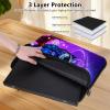 10 inch Laptop Bag for Women & Men - Blue Owl Galaxy Pattern Computer Bag with Handle & Zipper Portable Tote Bags Laptop Sleeve Fits 10 inch Laptops Notebook Tablet & Accessorie view 4