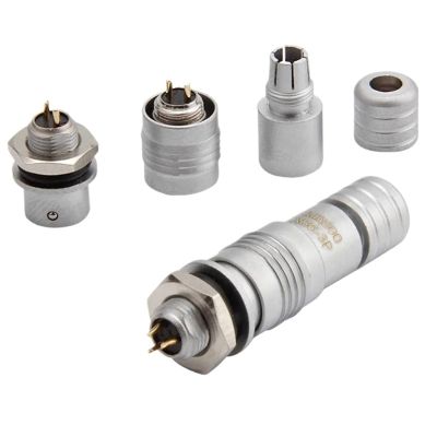1Pcs Waterproof XS6-2 3 4 5 Pin 6Mm Hole Push-Pull Miniature Connector Quick 2P 3P 4P 5P Positive XS6 Core Male(Green)
