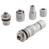 1Pcs Waterproof XS6-2 3 4 5 Pin 6Mm Hole Push-Pull Miniature Connector Quick 2P 3P 4P 5P Positive XS6 Core Male(Green) view 1