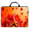 10 inch Laptop Bag for Women & Men - Red Flowers and Maple Leaves Pattern Computer Bag with Handle & Zipper Portable Tote Bags Laptop Sleeve Fits 10 inch Laptops Notebook Tablet & Accessorie view 1