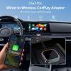 QHTYMJ Car Wireless CarPlay Adapter for Audi Q Series 2018 2019 2020 2021 2022, Plug and Play 2-in-1 Wireless Car Play Adapter Fast Stable Control view 3