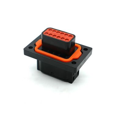 1-2303064-1 DTM Cable Panel Automotive Socket Flange Waterproof Connector DTM06-12SA 1-2303064-2 DTM06-12SB 8Pin 12Pin 8P 12hole(1-2303064-2)