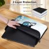 13 inch Laptop Bag for Women & Men - White flowers and blue butterflies Pattern Computer Bag with Handle & Zipper Portable Tote Bags Laptop Sleeve Fits 13 inch Laptops Notebook Tablet & Accessorie view 4