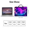 10 inch Laptop Bag for Women & Men - Purple Cat Pattern Computer Bag with Handle & Zipper Portable Tote Bags Laptop Sleeve Fits 10 inch Laptops Notebook Tablet & Accessorie view 2