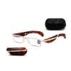 Dianaily Foldable Anti-Blue Light Reading Glasses with Case,Portable Foldable Reading Glasses for Men Women, Anti Eyestrain (Red 2,+1.0) view 1
