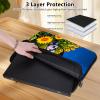 12 inch Laptop Bag for Women & Men - Sunflower Flowers of Cow Pattern Computer Bag with Handle & Zipper Portable Tote Bags Laptop Sleeve Fits 12 inch Laptops Notebook Tablet & Accessorie view 4