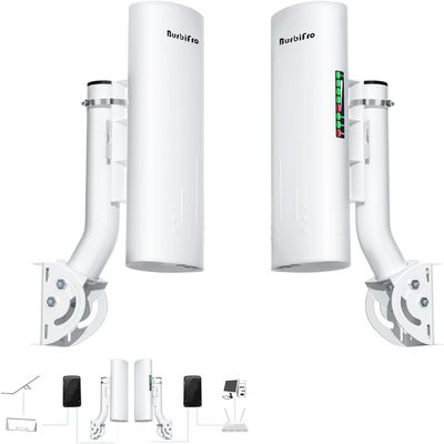 Point to Point Starlink Internet Long Range Transmission with Bracket Mount for Starlink Gen 3 Router, Starlink WiFi/Signal Extender, 5.8GHz 3KM 1000Mbps, 18dBi High Gain Antenna, 2 Pack (Large)
