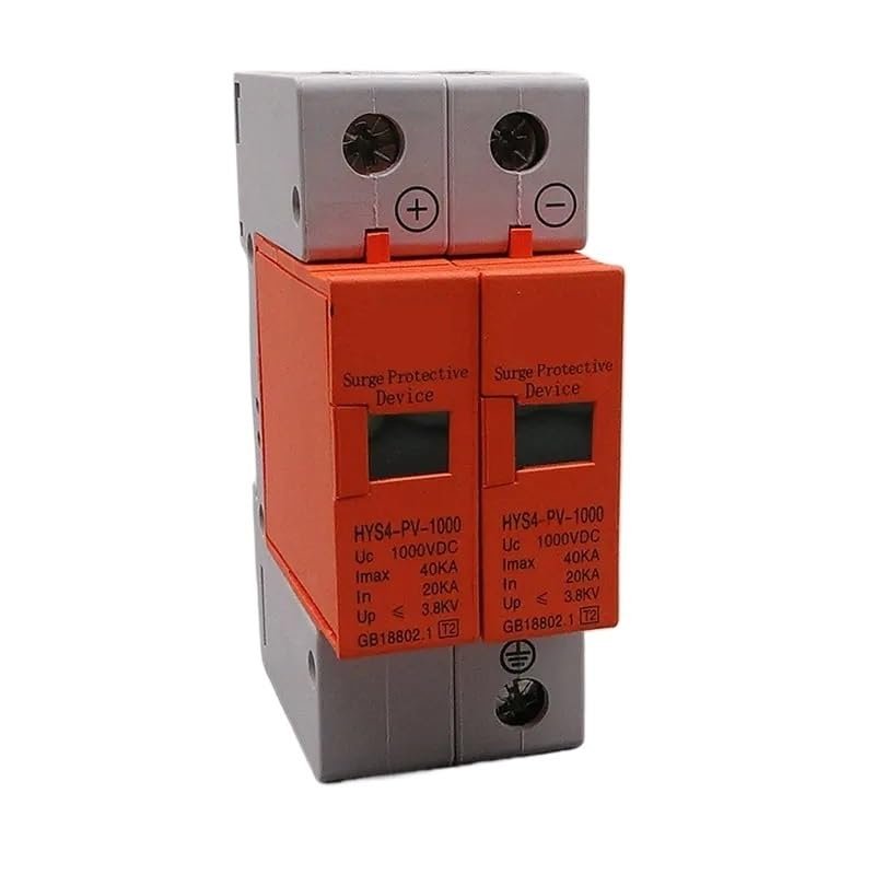 2P DC 500V 800V 1000V 20KA 40KA Surge Protective Device SPD Arrester Low Voltage House 2 Poles Surge Protector(DC 800V)