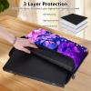 10 inch Laptop Bag for Women & Men - Purple Flash Butterflies Flowers Pattern Computer Bag with Handle & Zipper Portable Tote Bags Laptop Sleeve Fits 10 inch Laptops Notebook Tablet & Accessorie view 4