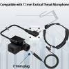2PackWalkie Talkie Throat Microphone 7.1mm Headset U94 PTT Tactical Adapter Compatible with UV-5R/UV-5RH / 5RM /UV-82/BF-888S/UV-13/DM-1701/UV25 Pro Max Two Way Radio Accessories view 3