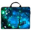 12 inch Laptop Bag for Women & Men - Forest Flowers Owl Pattern Computer Bag with Handle & Zipper Portable Tote Bags Laptop Sleeve Fits 12 inch Laptops Notebook Tablet & Accessorie view 1