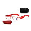 Dianaily Foldable Anti-Blue Light Reading Glasses with Case,Portable Foldable Reading Glasses for Men Women, Anti Eyestrain (Red,+2.0) view 1