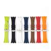 HuanJ 27mm 28mm 30mm Rubber Strap Compatible With Royal Oak Offshore 15710 15703 26471 26474 15706 Soft Silicone Watch Band(Brown,30mm) view 2