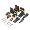 1.5 Automotive Waterproof Connector Car Modification 1 2 3 4 5 6 Male Socket Wiring Terminal 282080-1 1P 2P 3P 4P 5P 6Pin(Red) view 2