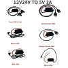 12V24V to 5V 3A DC DC Power Supply Module Step Down Converter for Mini USB USB Adapter USB Adapter Car Male Female(USB A 12V24V-5V3A) view 3